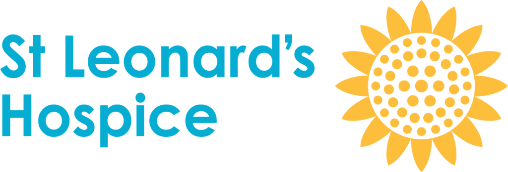 St Leonard's Hospice logo featuring a sunflower